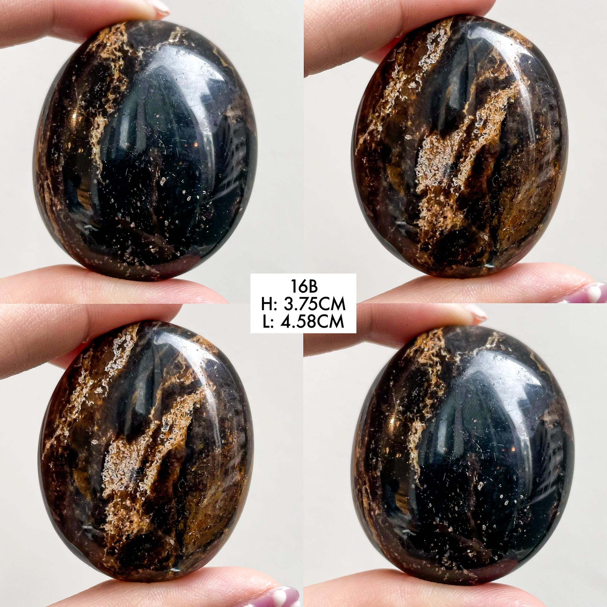 Black Opal Palmstones
