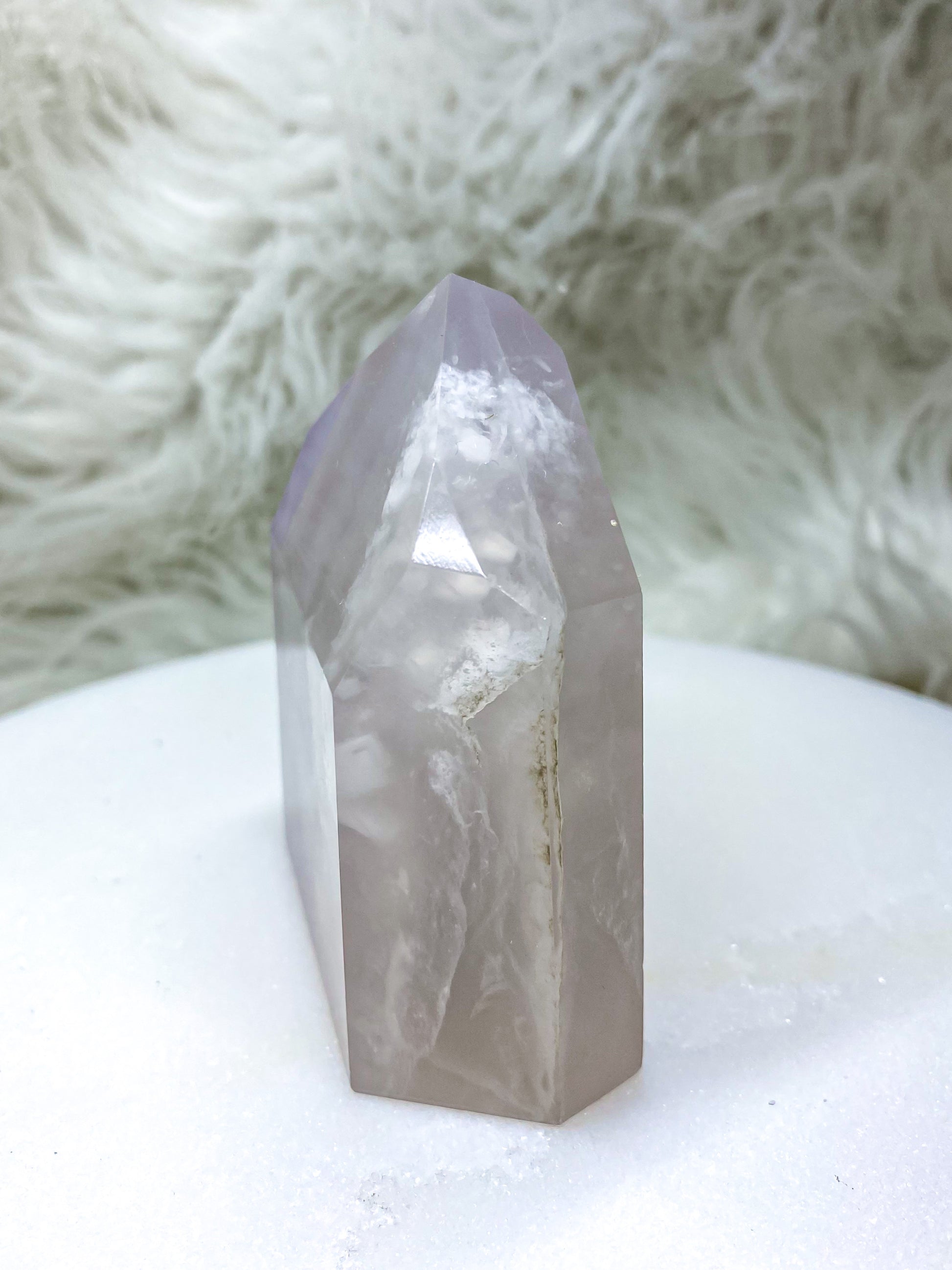 Neutral Toned Lavender Fluorite Tower