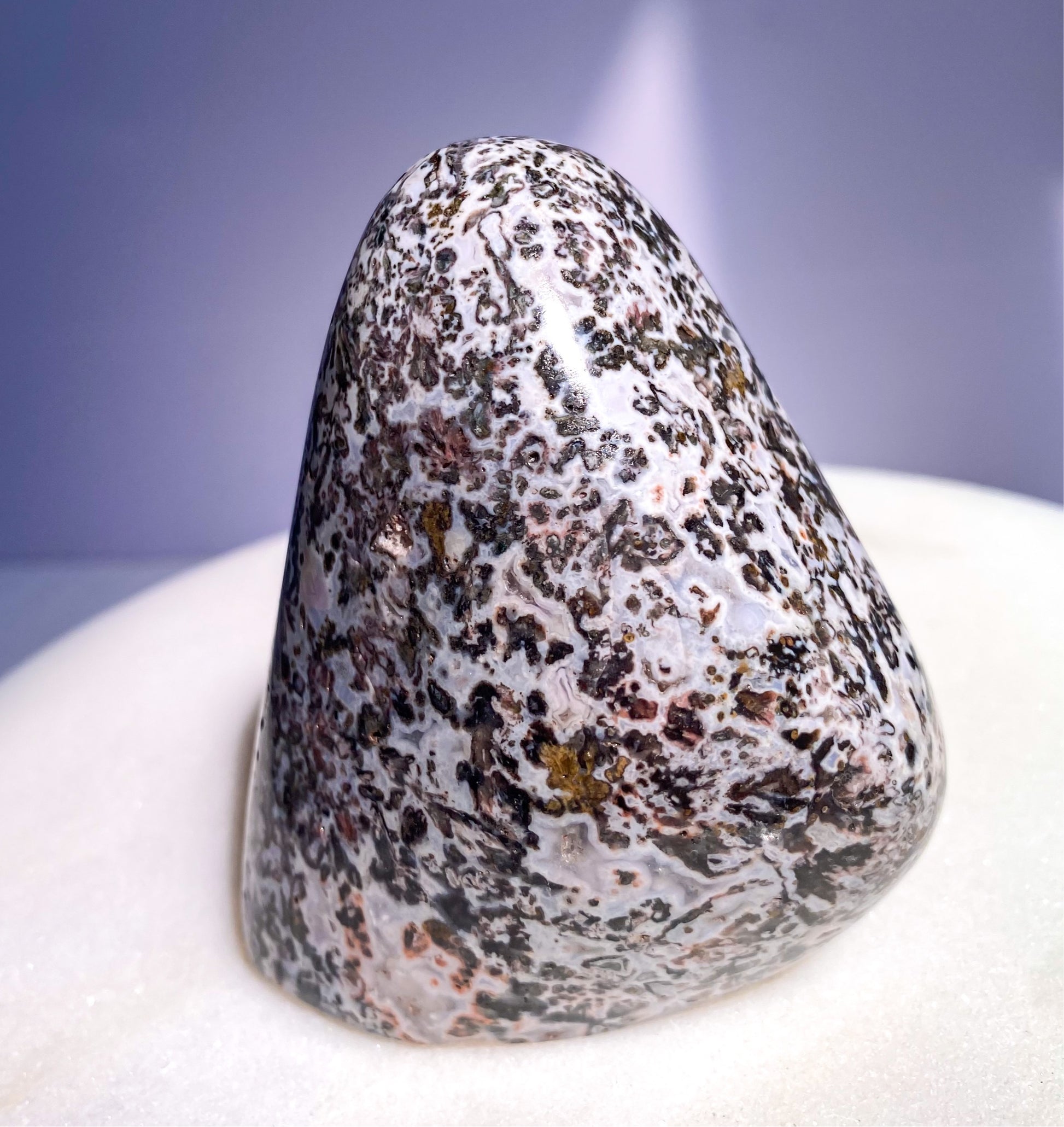 Rare Skeleton Coast Jasper Flower Jasper Freeform F from Namibia Red Brecciated Jasper with Agate
