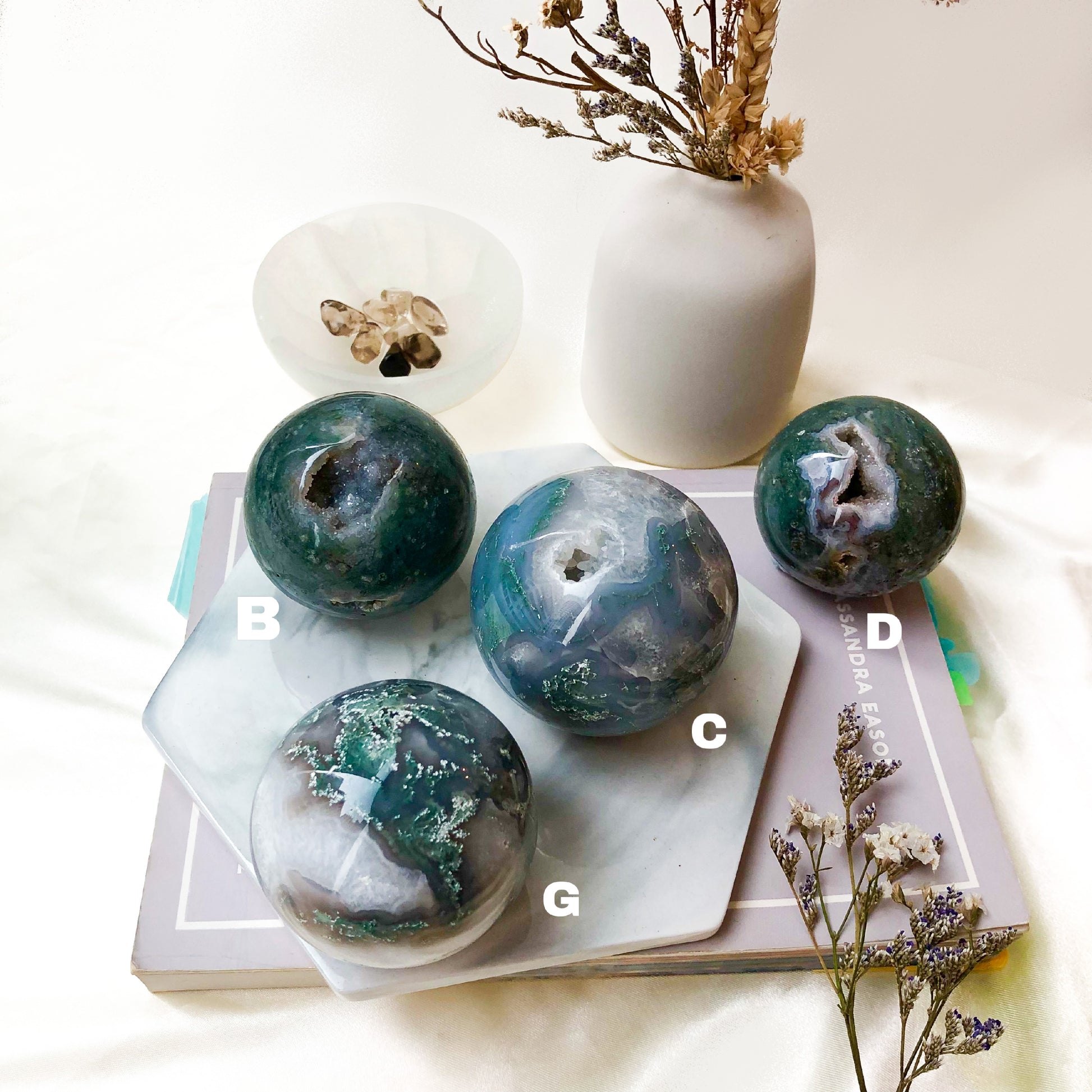 Moss Agate Spheres