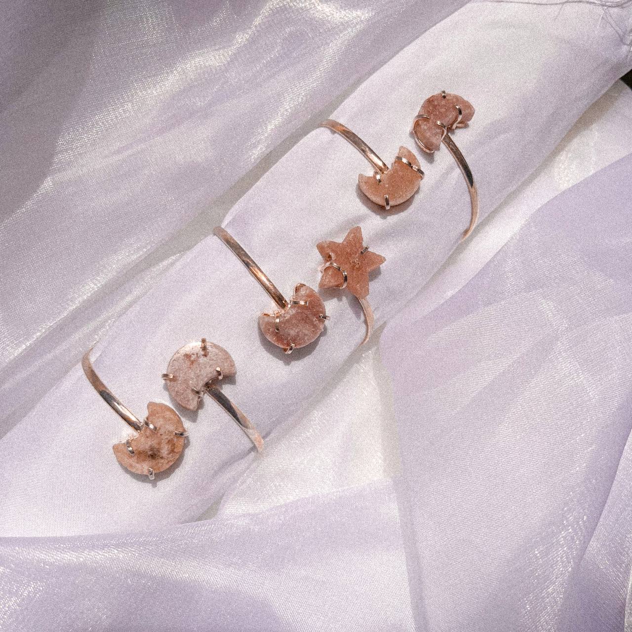 Pink Amethyst Cuff Bracelets