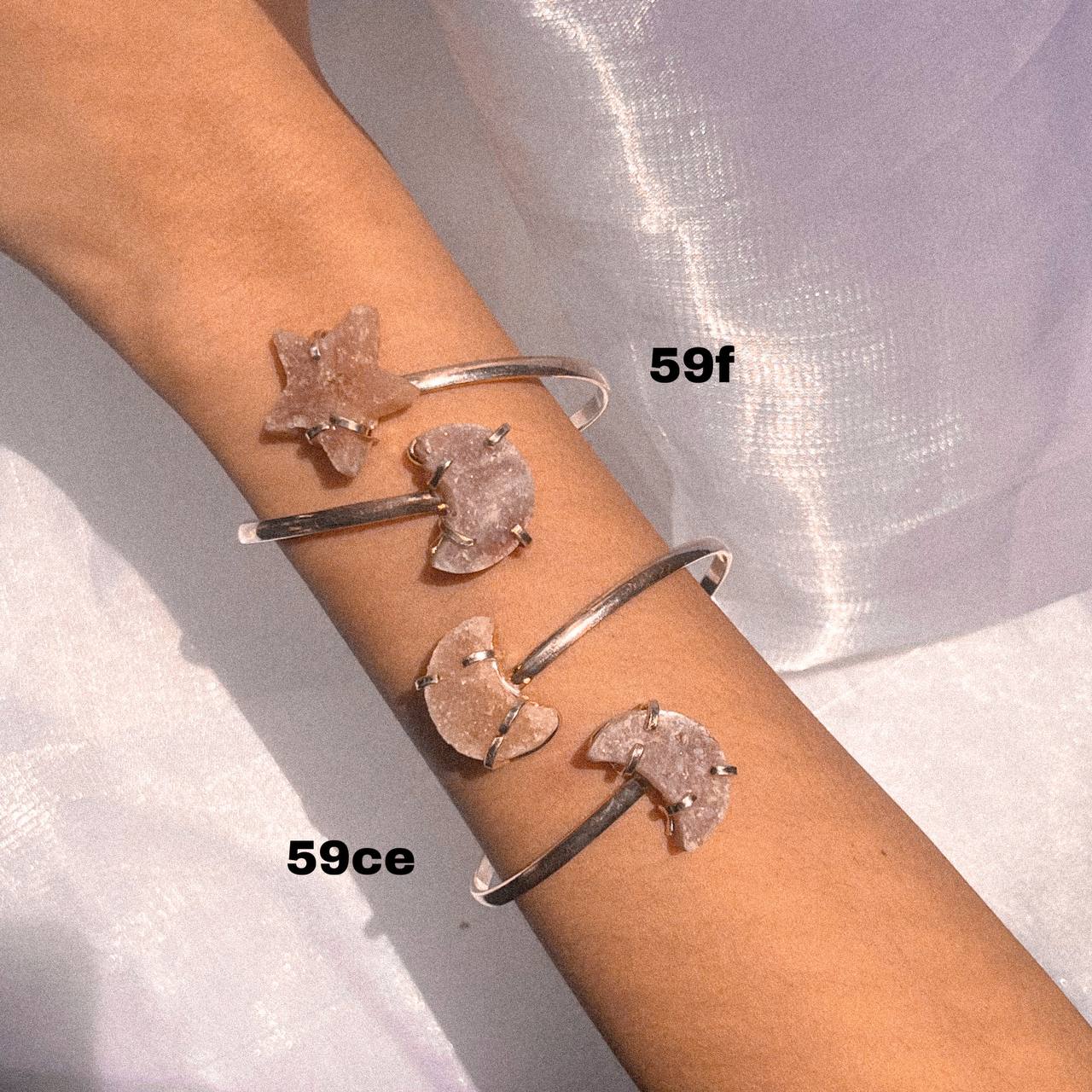 Pink Amethyst Cuff Bracelets