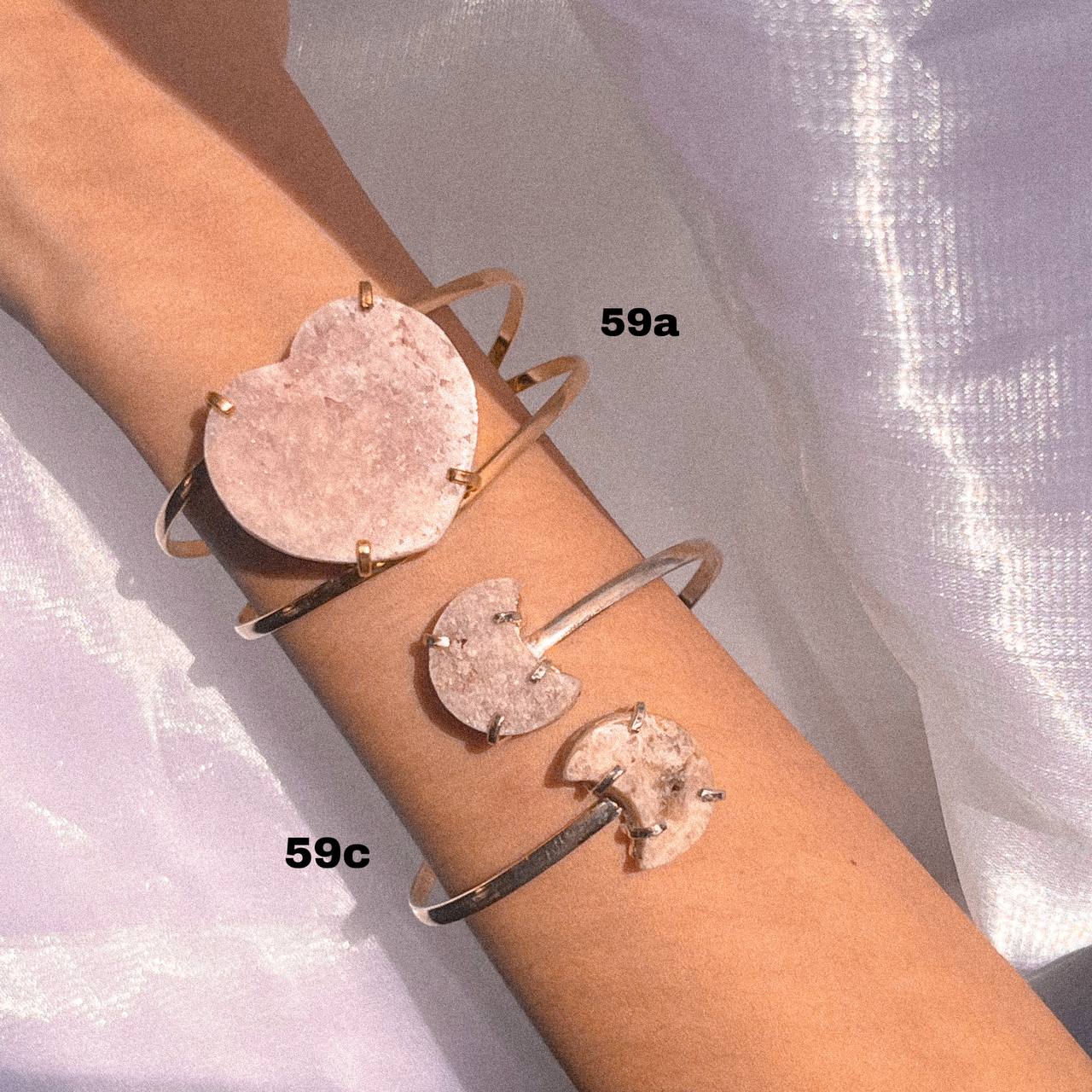 Pink Amethyst Cuff Bracelets